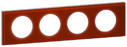 Рамка универсальная Legrand Celiane Corian 4-м. стекло смальта кармин фото Рамка универсальная Legrand Celiane Corian 4-м. стекло смальта кармин картинка